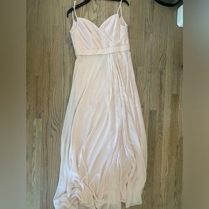 Light pink bridesmaid dress